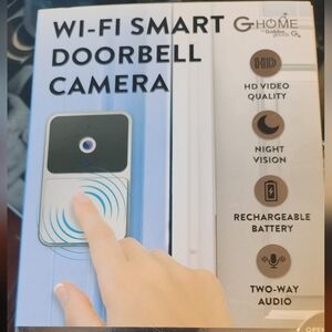 High-Definition Video Doorbell - Black and Silver